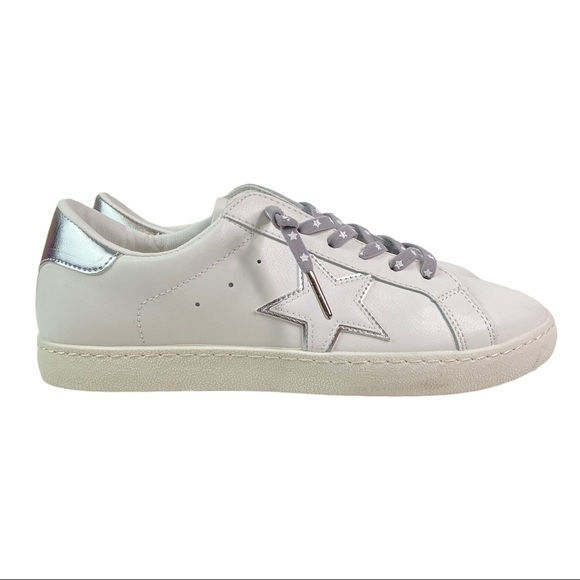 NEW Vintage Havana Bianca Sneakers White Silver - Picture 4 of 14